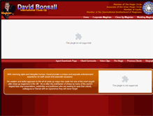 Tablet Screenshot of davebonsall.com